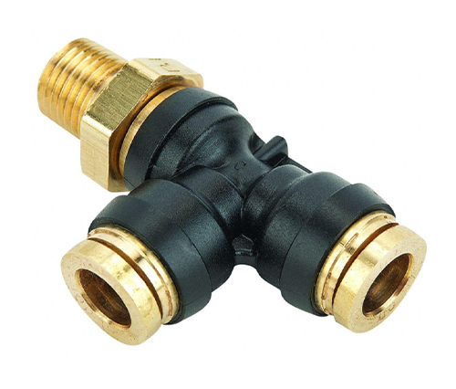 371ptc Male Run Tee Swivel