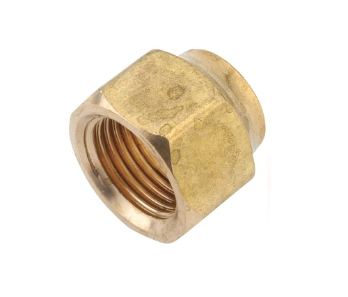 440S# SAE 45 ° Flare Brass Fittings สั้น Forged Nut
