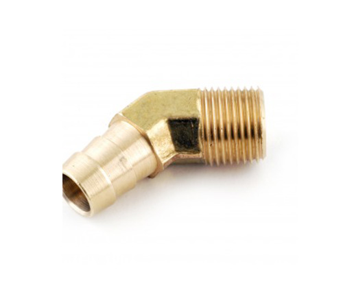 1/8 npt x 1/4 ท่อ Barb Fitting 45 °ชายข้อศอก